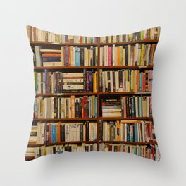 Bookshelf Books Library Bookworm Reading Throw Pillow