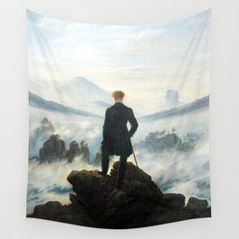 Caspar David Friedrich Wanderer above the Sea of Fog Wall Tapestry
