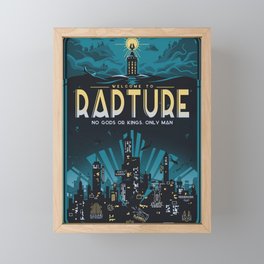 Rapture underwater City - Bioshock Framed Mini Art Print | Burialatsea, Splicer, Digital, Andrewryan, Slaveobey, Bigsister, Manchooses, Bigdaddy, Comstock, Plasmid 