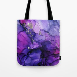 Violet Magenta Chrome - Abstract Ink Tote Bag