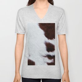 Scandinavian Minimal Modern Cow Fur (digital art) V Neck T Shirt