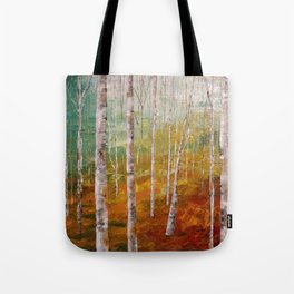Birch Tree Forest Tote Bag