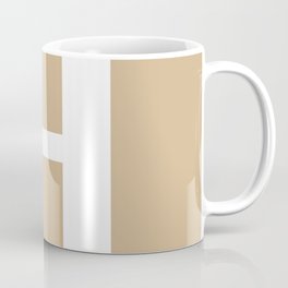 H MONOGRAM (WHITE & TAN) Coffee Mug