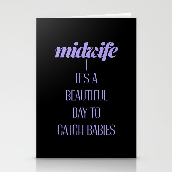 Funny Midwife Stationery Cards