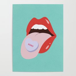 Tongue Candy - XOXO Poster
