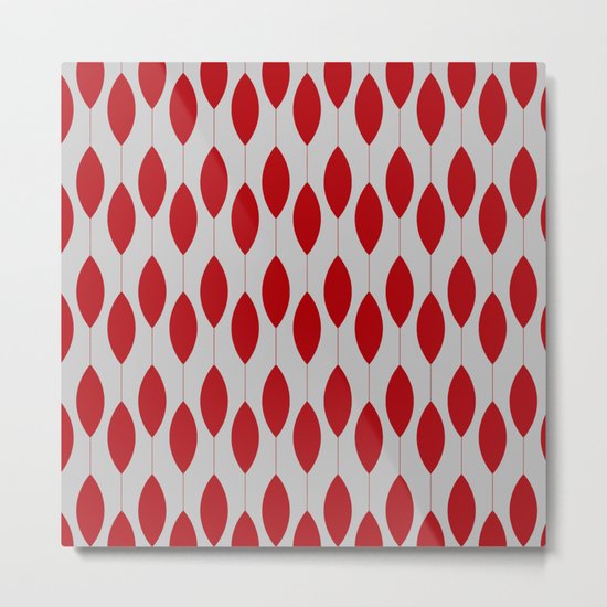 Rose petal drops modern pattern Metal Print