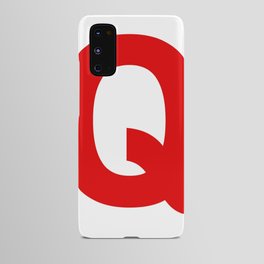 Letter Q (Red & White) Android Case