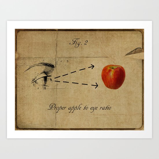 Apple to Eye Art Print