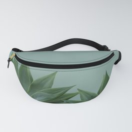 two big Agave leaves green Fanny Pack