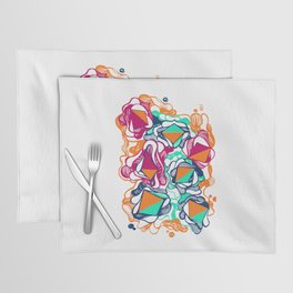 Abstract paint colorful orange  Placemat