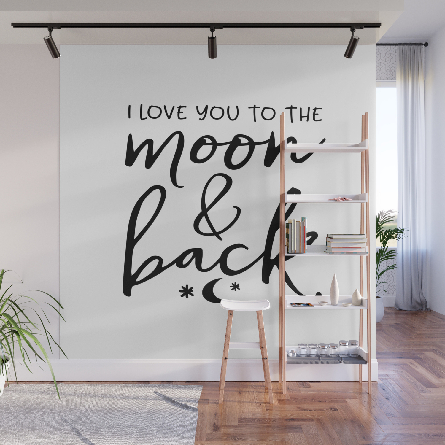 Printable Art I Love You To The Moon And Back Kids Gift Nursery