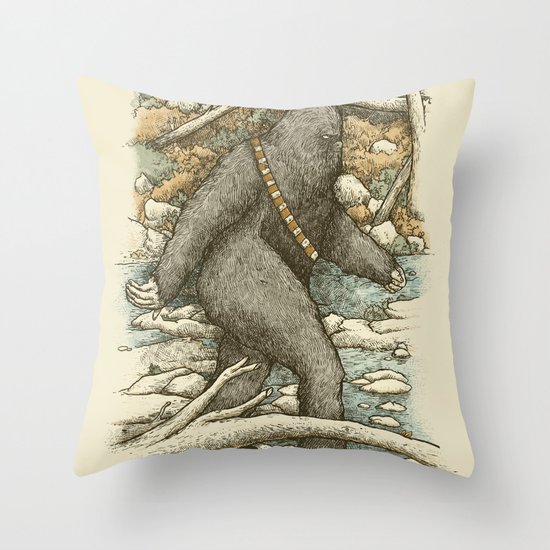 Went for a Wook Throw Pillow