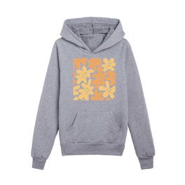 Minimal Retro Floral Pattern 02 Kids Pullover Hoodies