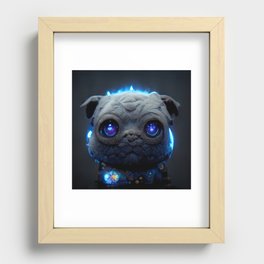 Cosmic Pug #1 - Harold Recessed Framed Print
