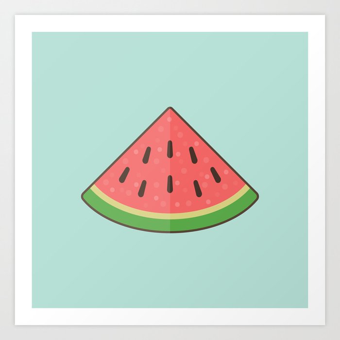 Melon Slice Art Print