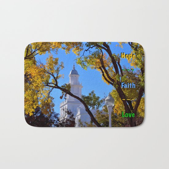 Hope ~ Faith ~ Love Bath Mat