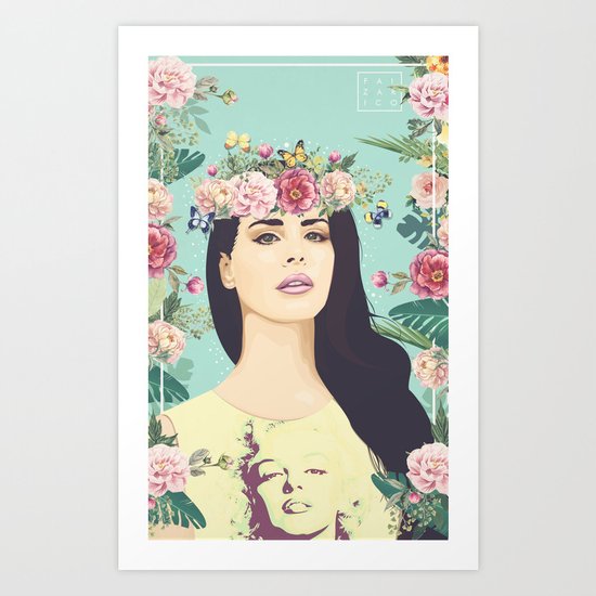Hipster Queen Art Print
