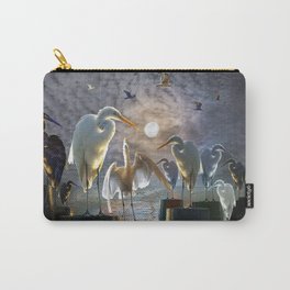 Fantasy Image of Bird Gathering Carry-All Pouch