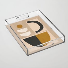 Modern Abstract Minimal Shapes 95 Acrylic Tray