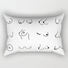 Boobs Art Rectangular Pillow
