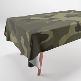 vintage military camouflage Tablecloth