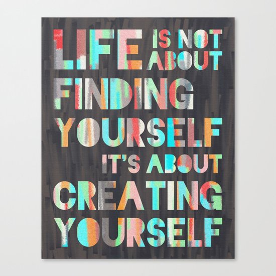 Create Yourself Canvas Print