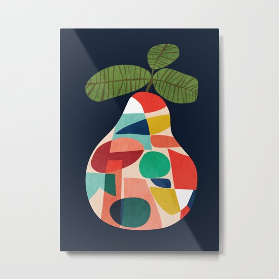 Fresh Pear Metal Print