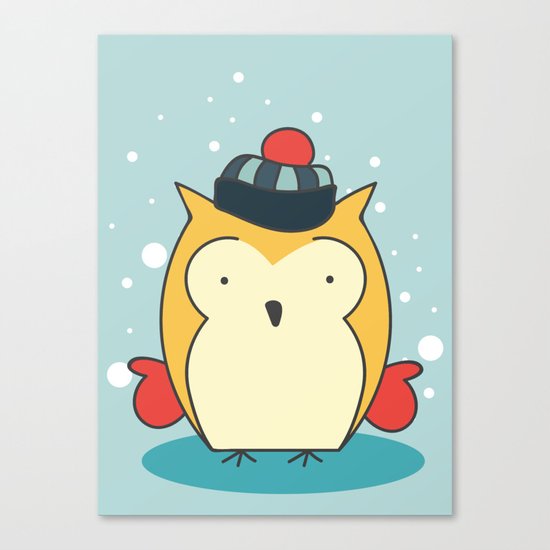 Winter Owl Canvas Print