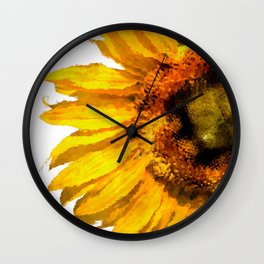 Simply a sunflower  Wall Clock