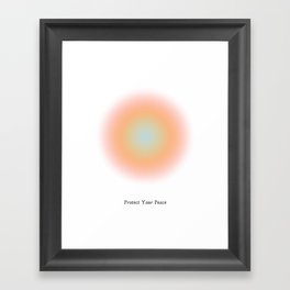 protect your peace Framed Art Print