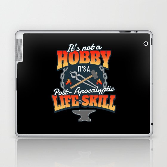 Post Apocalyptic Life Skill Blacksmith Laptop & iPad Skin