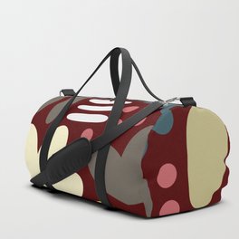 Abstract vintage color shapes collection 8 Duffle Bag