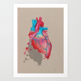 Plastic Heart Art Print
