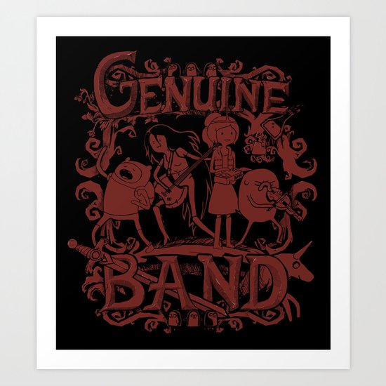 Genuine Band Art Print