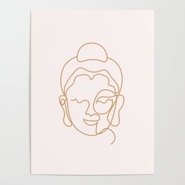 Buddha Lined Edition Zero Poster