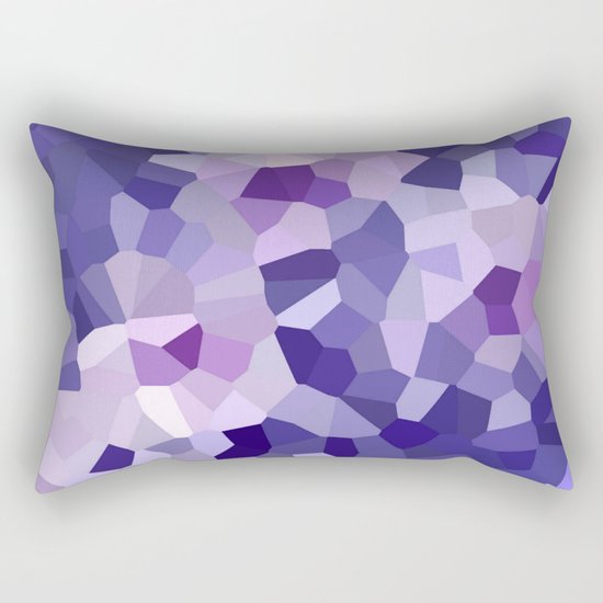 abstract floral in blue and purple shades Rectangular Pillow