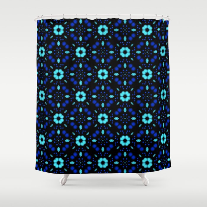 Bold Bloom | No. 1 | Floral Repeat Pattern Shower Curtain