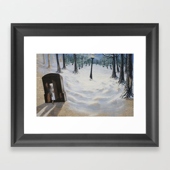 Through the Wardrobe Framed Art Print