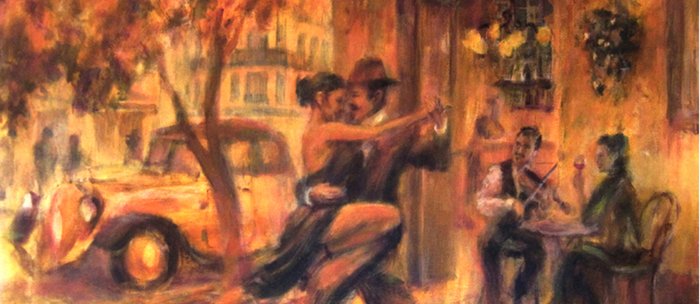 Couple Dancing Tango Painting Coffee Mug By Miquelcazanya Society6