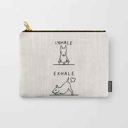 Inhale Exhale  Bull Terrier Carry-All Pouch