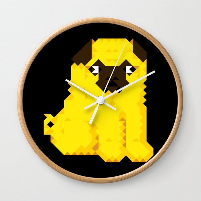 Exel Pug Wall Clock