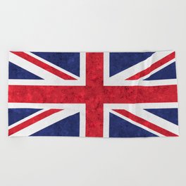 Union Jack British Flag Royal Union Flag of the United Kingdom Great Britain  Beach Towel