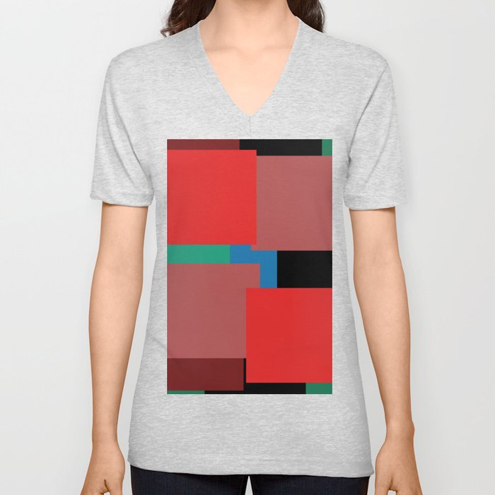 Colourblock by definition V Neck T Shirt