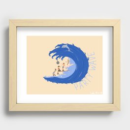 Party Wave Recessed Framed Print