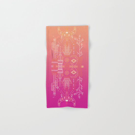 Santa Fe Garden – Pink Sunset Hand & Bath Towel
