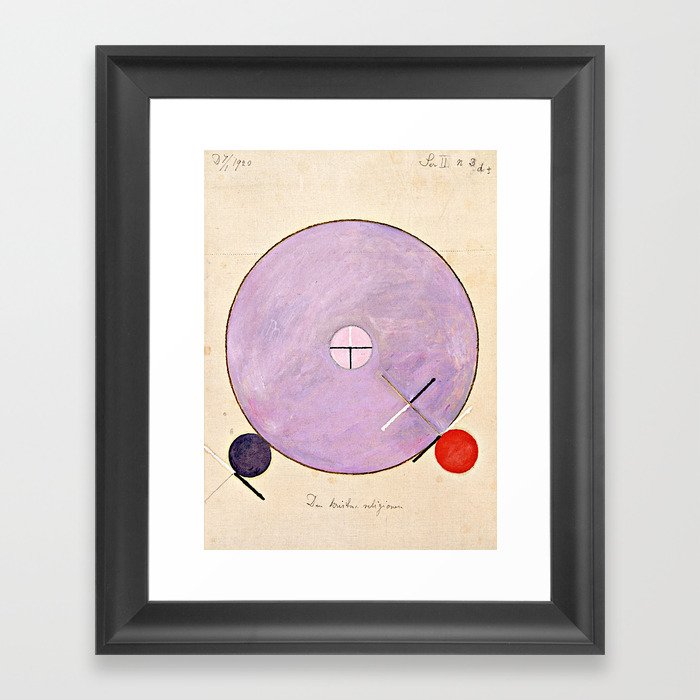 Hilma af Klint "No. 3d+ The Christian Religion" Framed Art Print