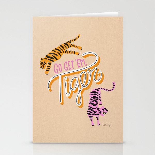 Go Get 'Em Tiger – Melon Stationery Cards