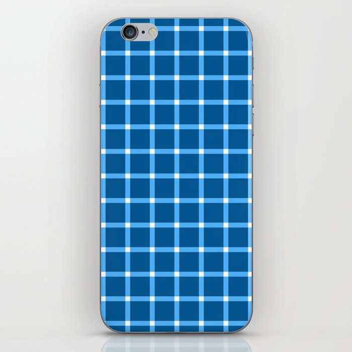 Blue Gingham - 10 iPhone Skin