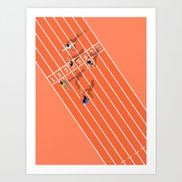 100m Sprint  Art Print