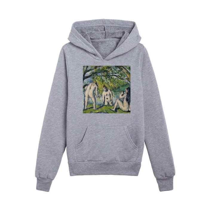 Paul Cézanne -Three Bathers Kids Pullover Hoodie